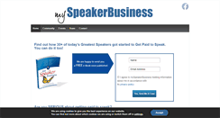 Desktop Screenshot of myspeakerbusiness.com