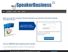 Tablet Screenshot of myspeakerbusiness.com